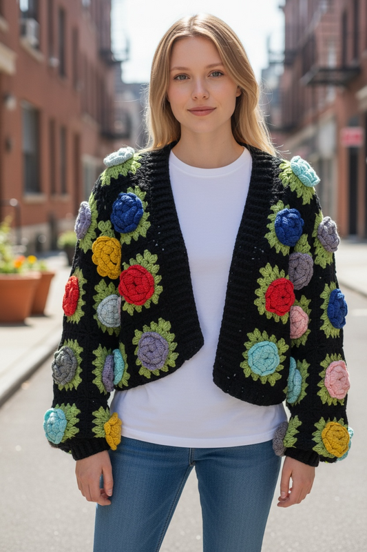 Mutil Rose Cardigan