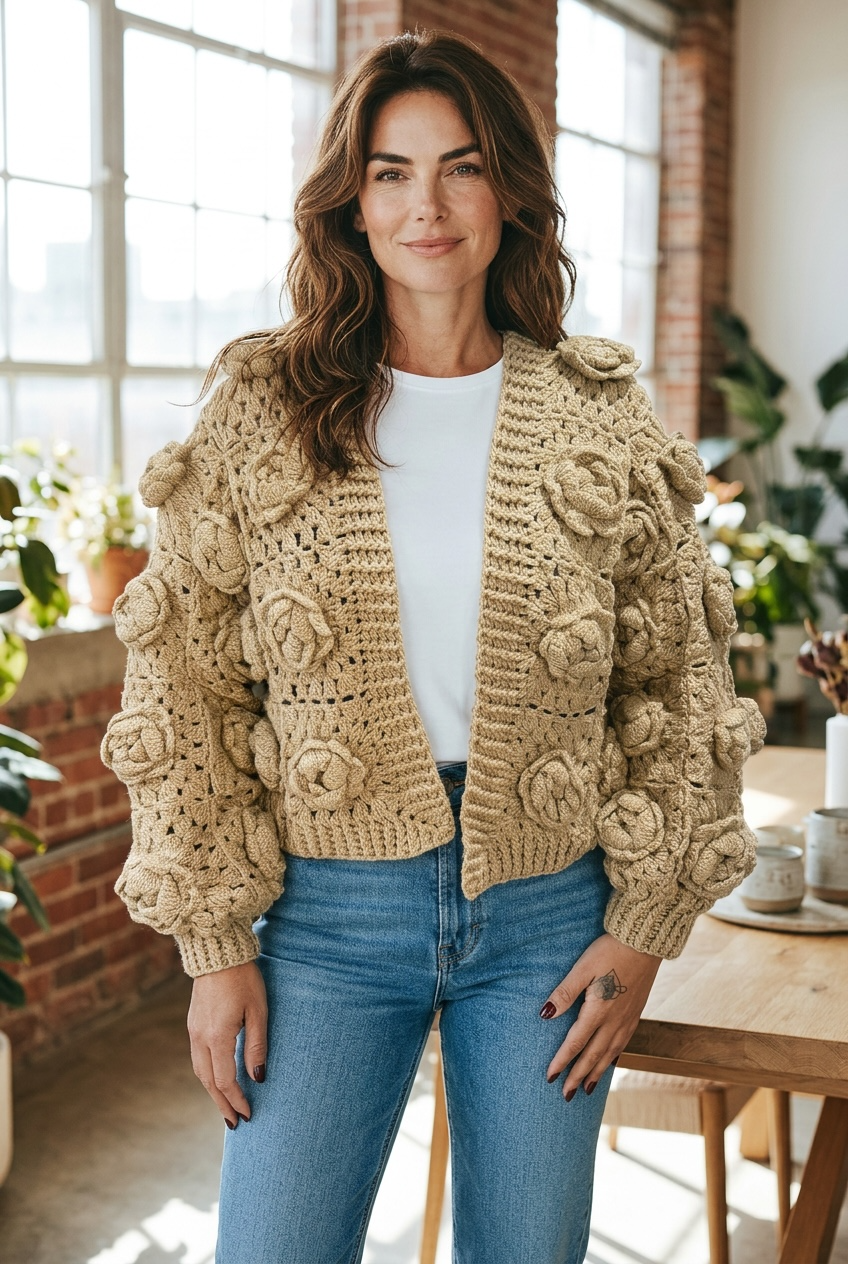 Soft Blossom Cardigan