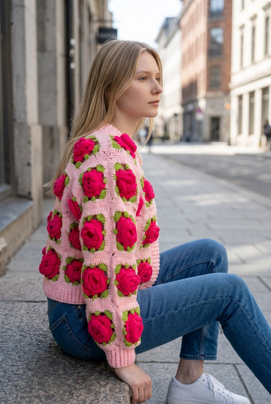 Peach Blossom cardigan