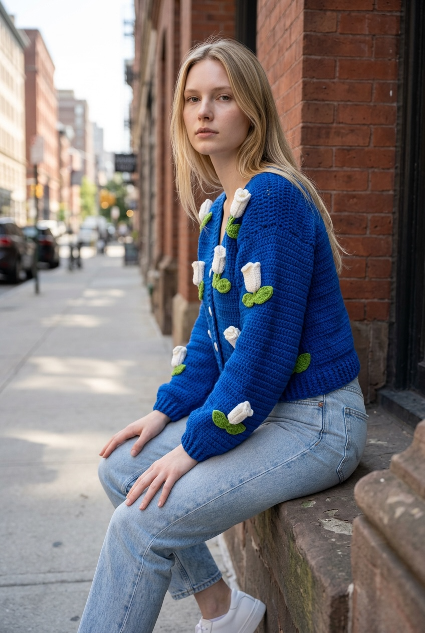 Blue Lily cardigan 
