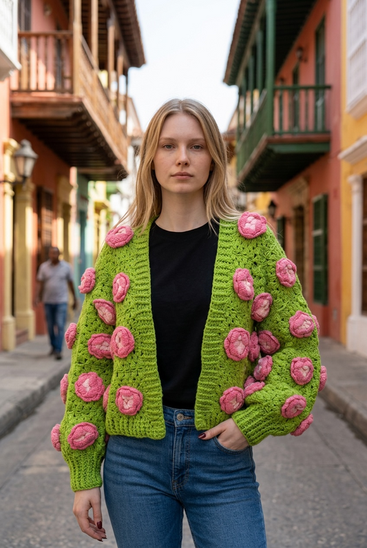 Rose Garden cardigan 