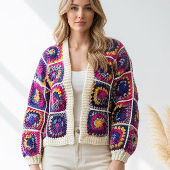 Berry Bloom cardigan