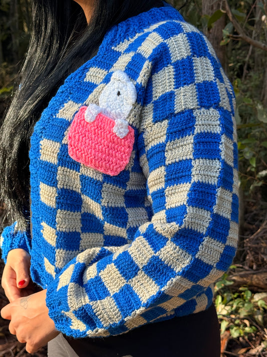 Blue Blocks Cardigans