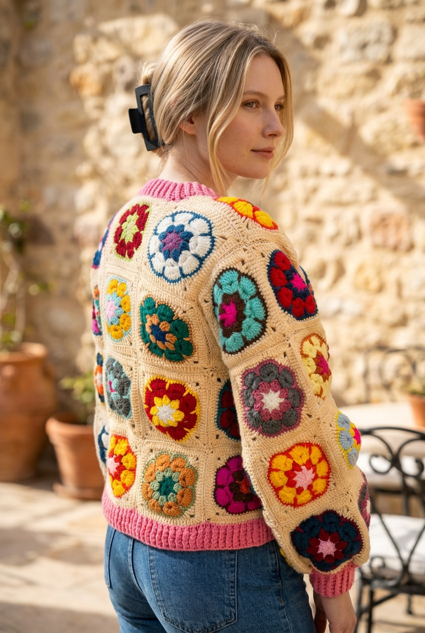 Multi flower cardigan ￼