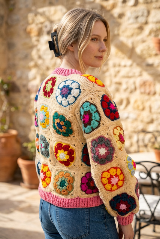 Multi flower cardigan ￼