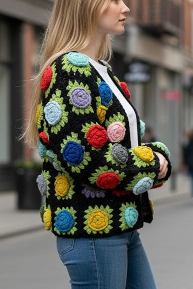 Mutil Rose Cardigan