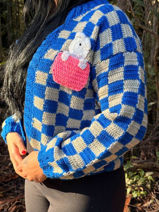 Blue Blocks Cardigans