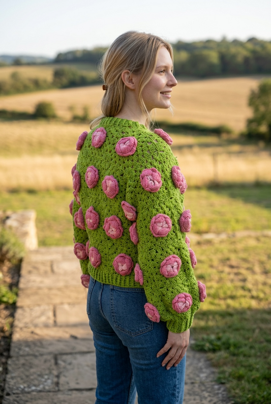 Rose Garden cardigan ￼