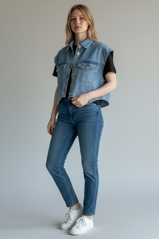 Blue denim jacket