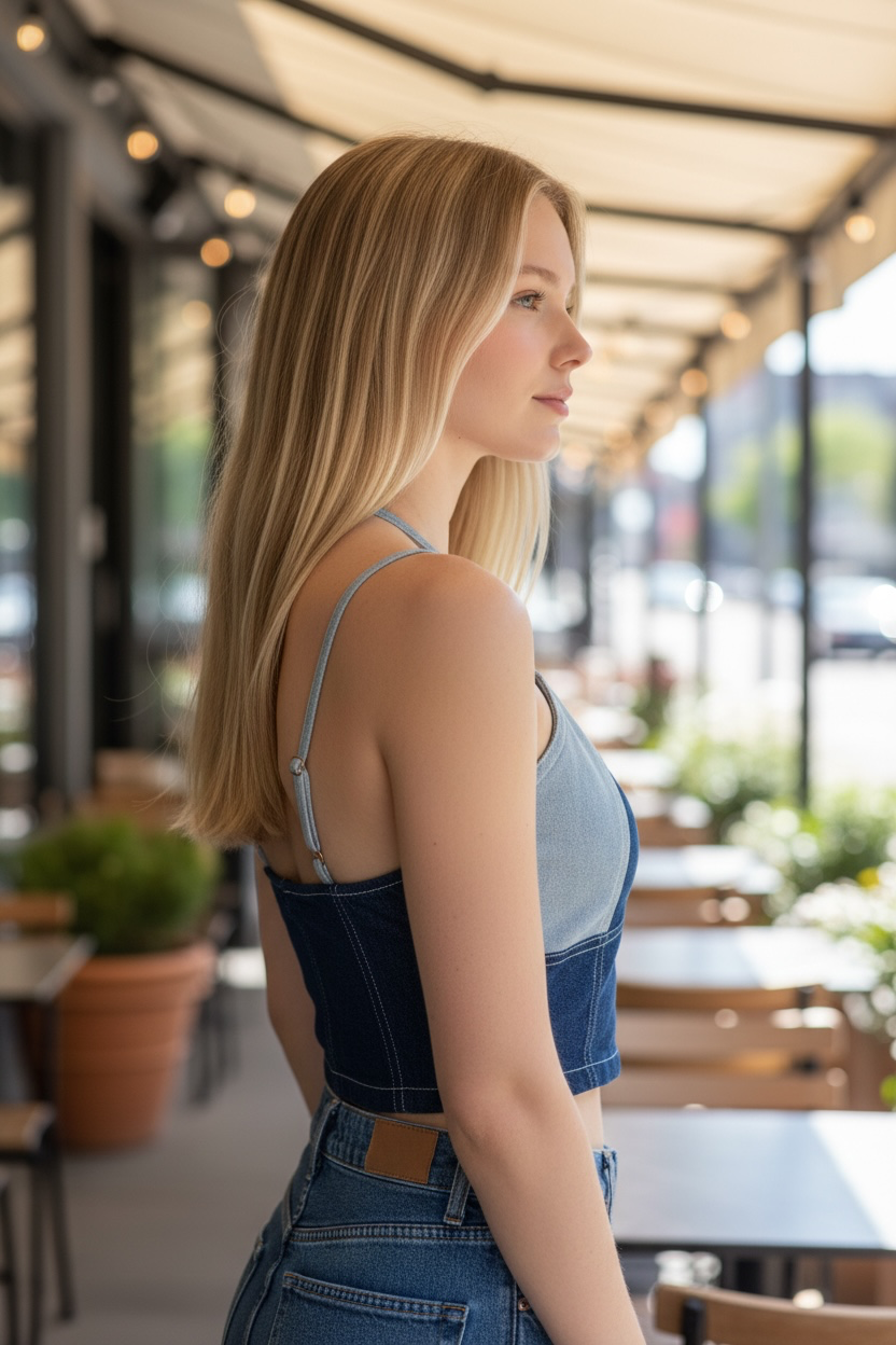 Denim blue finish