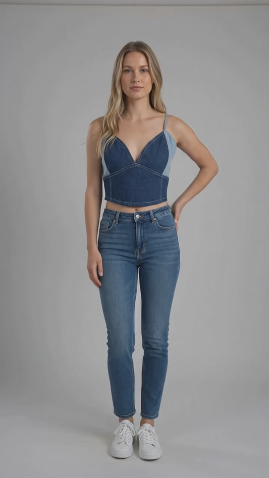 Denim blue finish